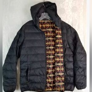 Pendleton Bitterroot Reversible Aztec Design Puffer Jacket Men's Size Medium
